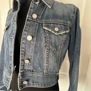 Gap Distressed Cropped Jean Jacket, S